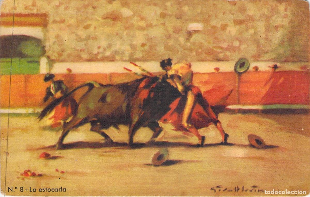 Postales: Postal de Tauromaquia La Estocada Artista Singla Barcelona