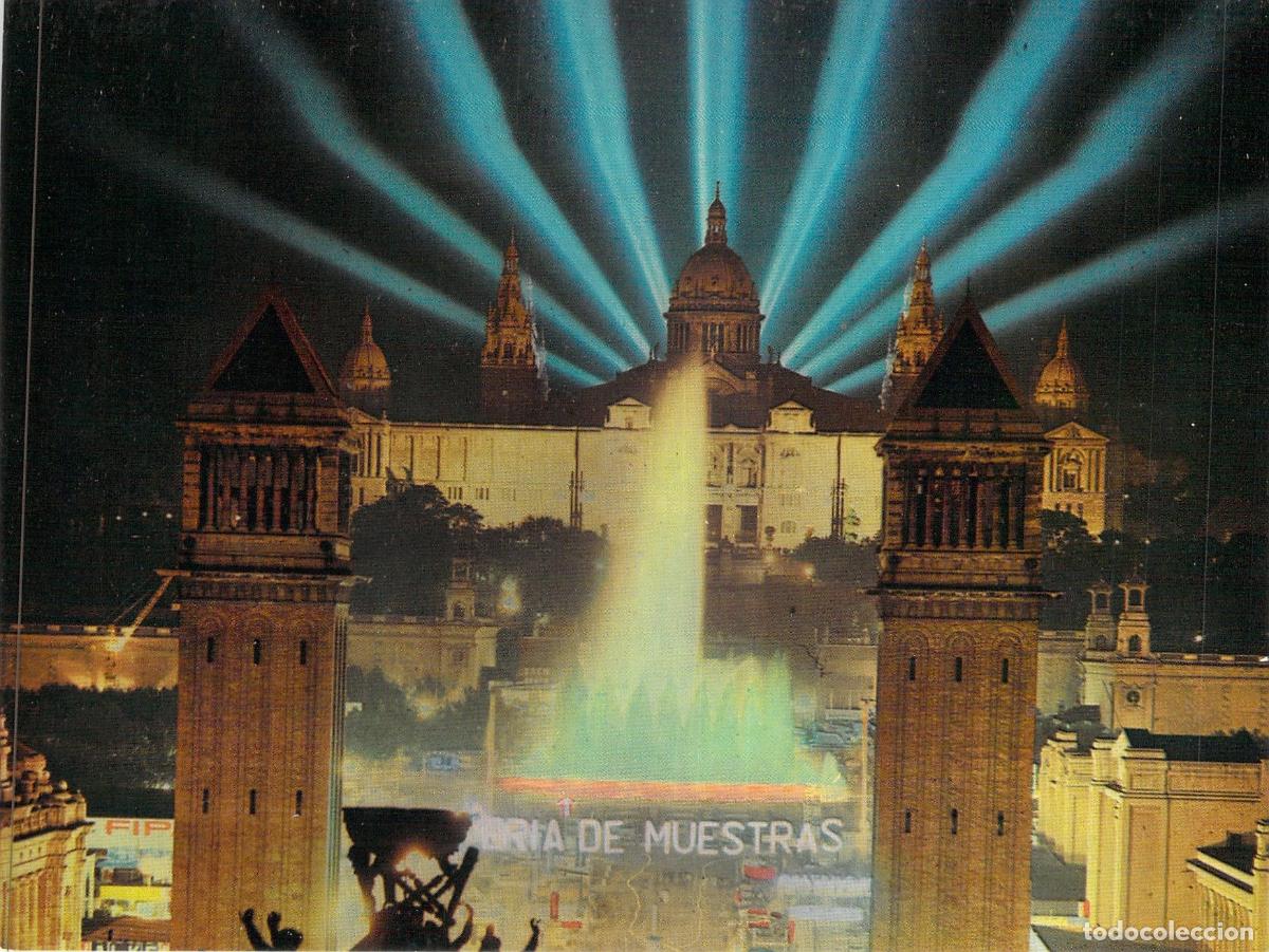 Postales: Postal de Barcelona: Palacio Nacional de Montju&iuml;c y Fuente Monumental