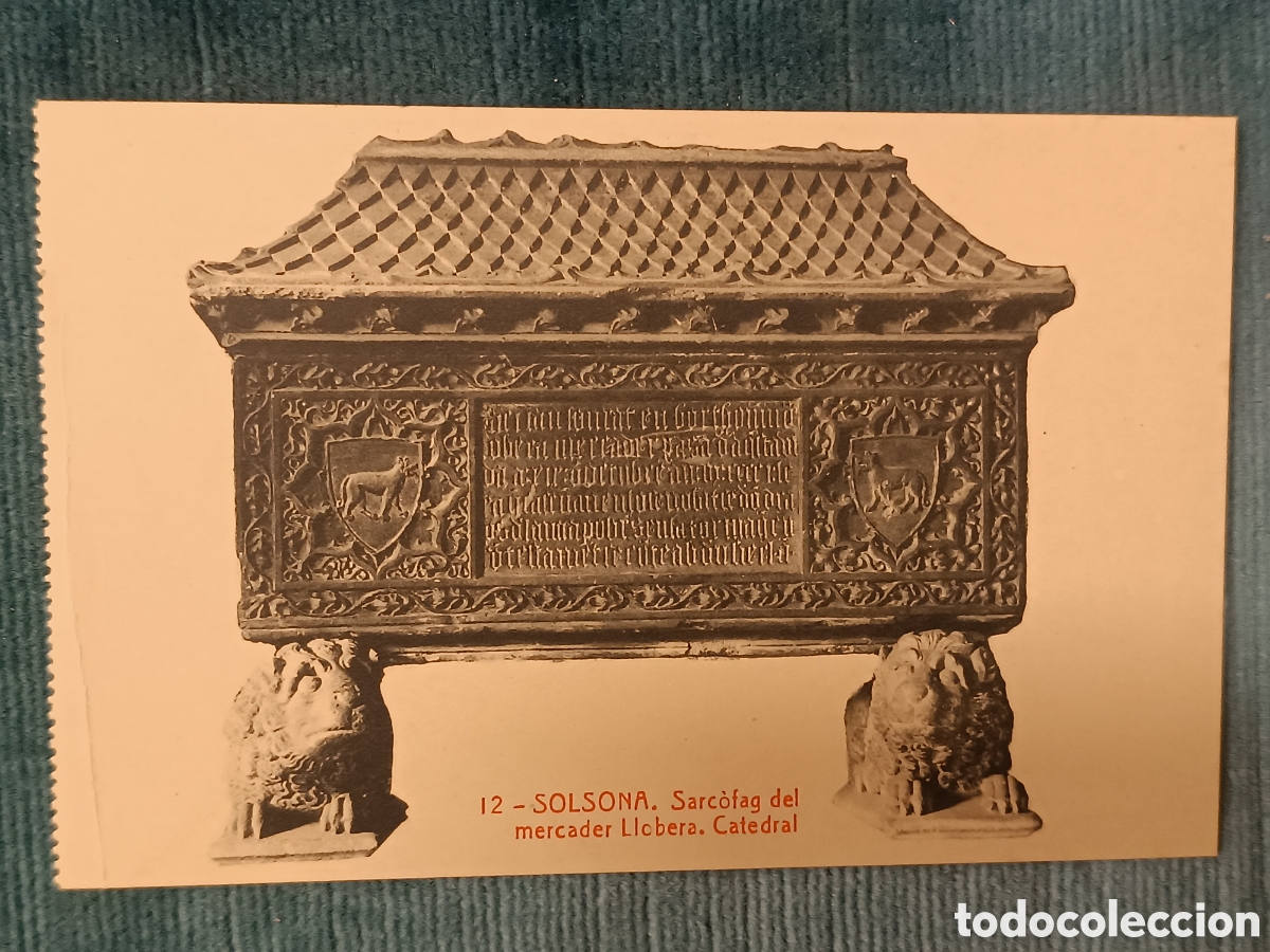 Cartes Postales: 12 SOLSONA. Sarc&ograve;fag del mercader Llobera. Catedral