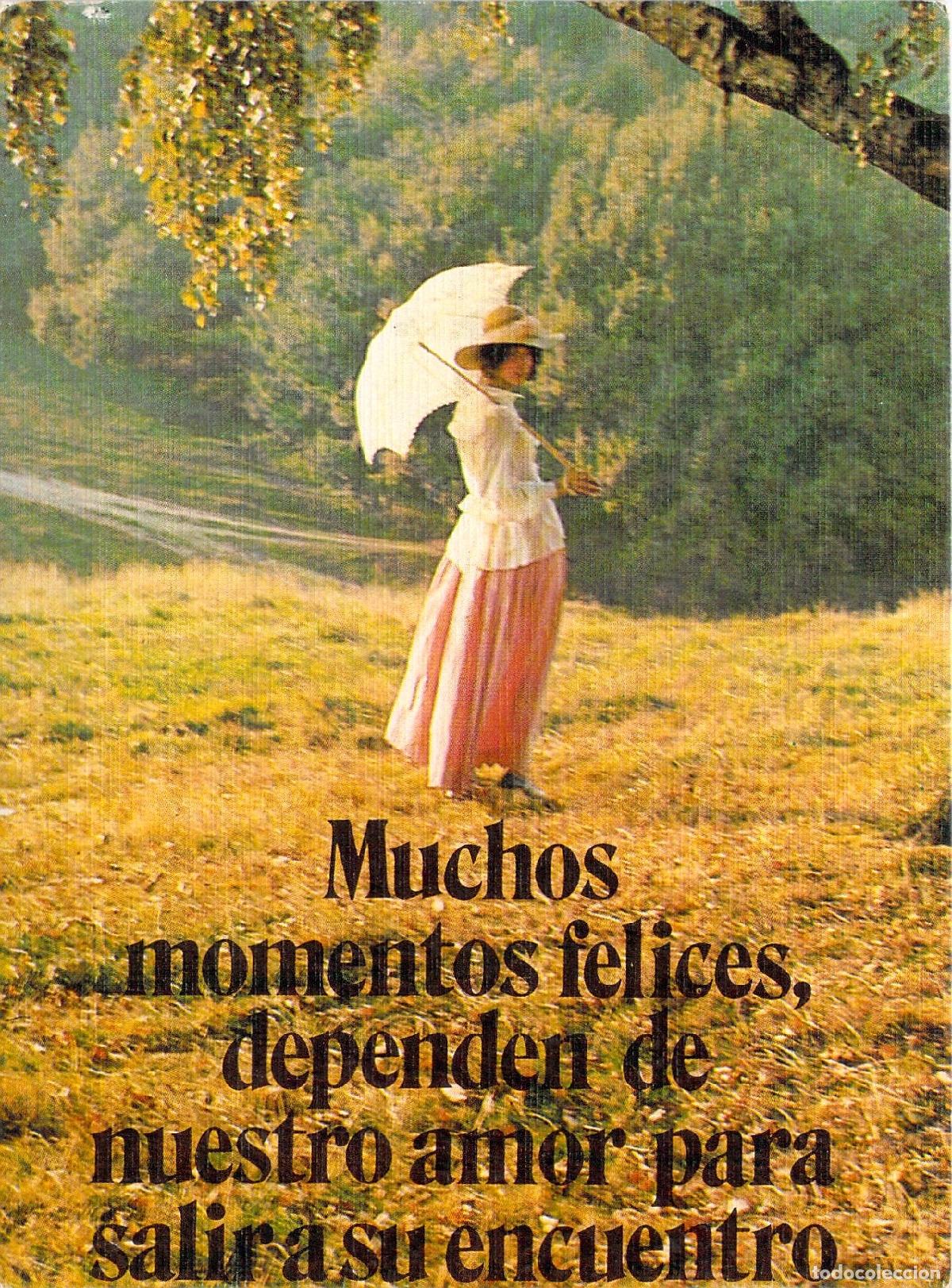 Postales: Postal Muchos Momentos Felices Mujer con Sombrilla Prodeco