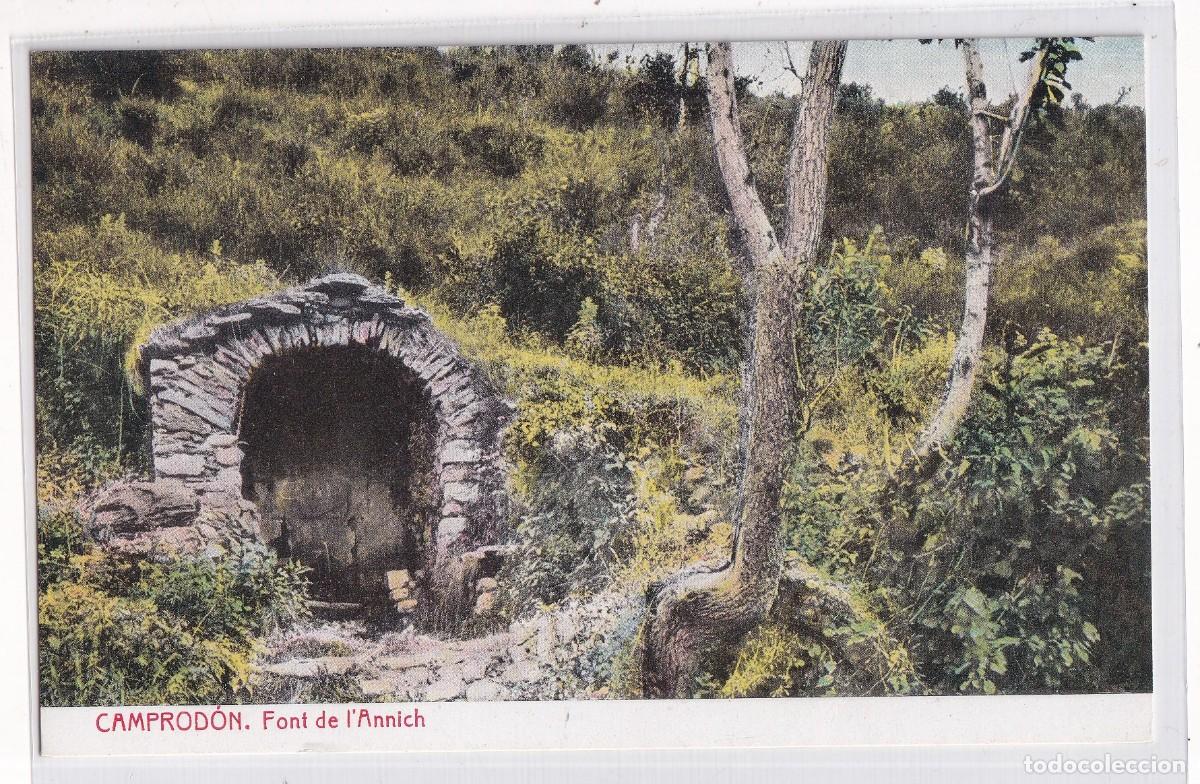 Postales: Font de l&acute;Annich. CAMPROD&Oacute;N, Thomas Barcelona. Sin circular.