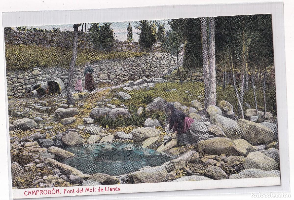 Postales: Font del Molf de Llan&aacute;s . CAMPROD&Oacute;N, Thomas Barcelona. Sin circular.
