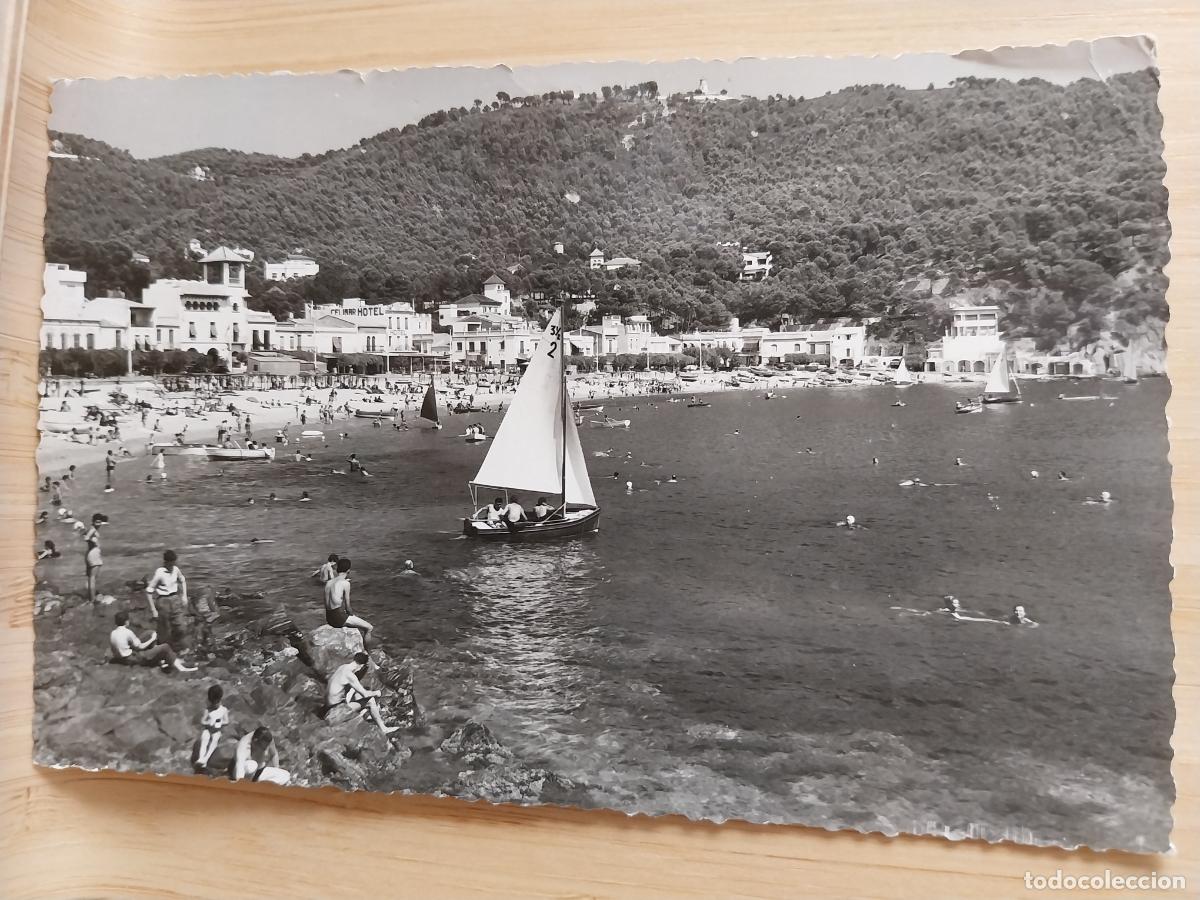 Postales: PALAFRUGELL PLAYA LLAFRANCH ED AGUSTI CIRCULADA A&Ntilde;OS 60 BARCAS ANIMADA *