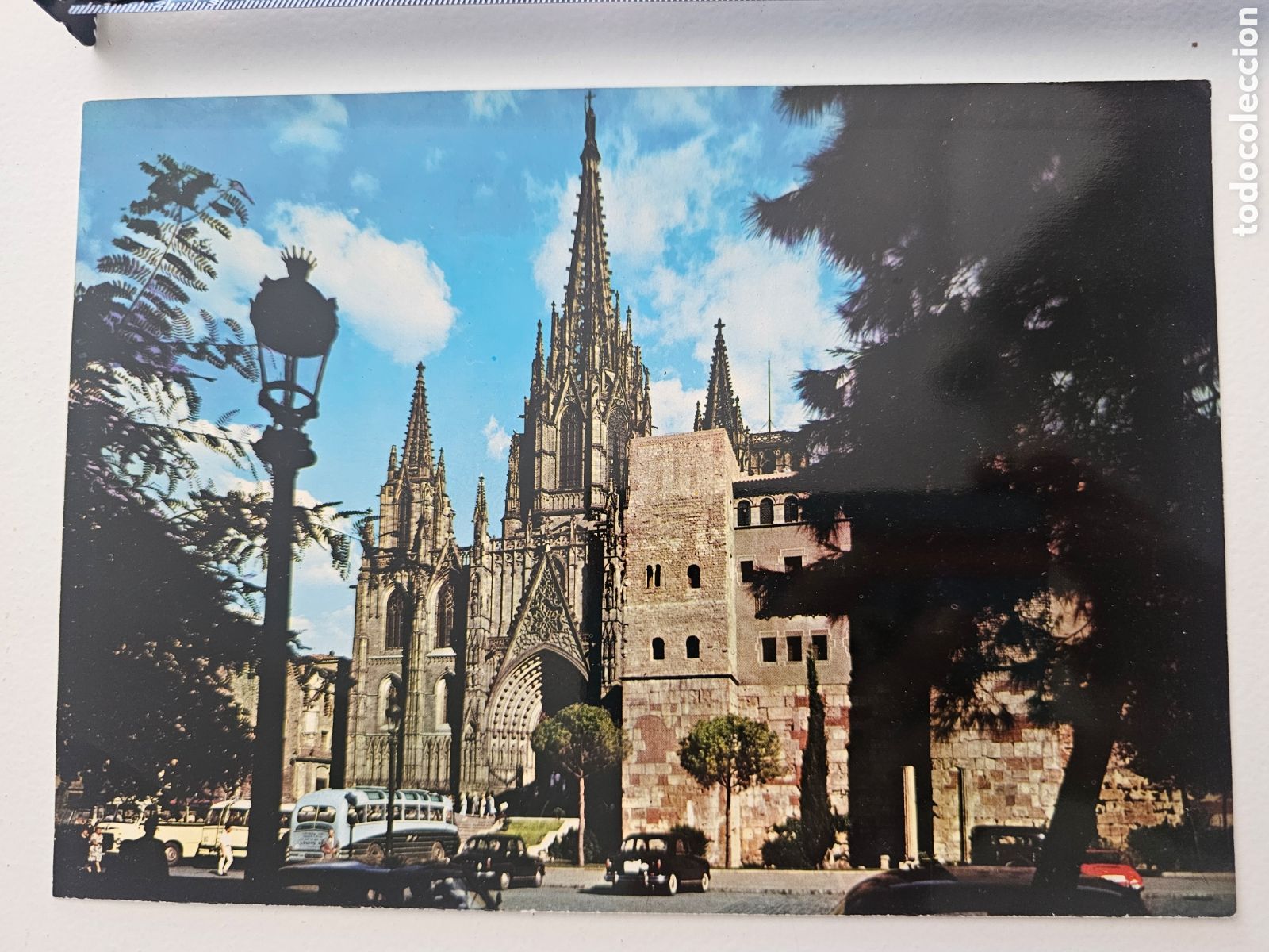 Postais: Postal gran tama&ntilde;o Catedral de Barcelona Concentraci&oacute;n industrial Vallesana Montornes Vall&egrave;s 1960s