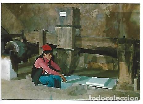 Postales: LA &rdquo;MASSA&rdquo; PER AFINAR EL PAPER.- MUSEU NACIONAL DEL PAPER, CAPELLADES - BARCELONA