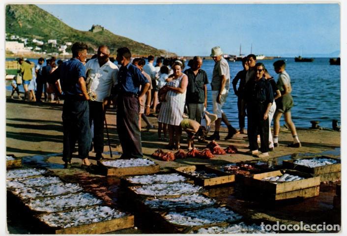 Postales: m11594 Roses Escena Tipica De Pescadores 1965 Garrabella N&ordm;1503 circulada, tampon hostal la cala