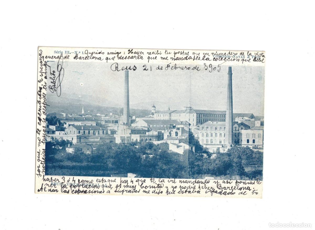Postales: REUS. VISTA GENERAL. COL. NAV&Aacute;S. SERIE III. N&ordm;1