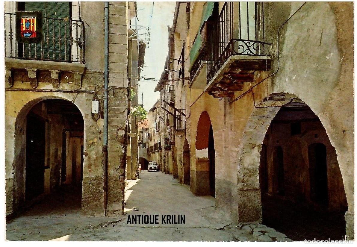 Postales: PONT DE SUERT N&ordm; 250 CARRER TIPIC / ESCUDO DE ORO / SIN FRANQUEAR
