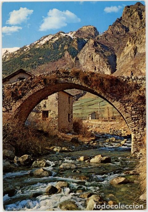 Postales: m11629 Espot Puente Romanico 1970 Garrabella N&ordm;5013 escrita