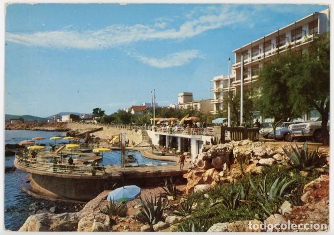 Postkarten: m11687 L' Escala Piscina Y Paseo 1965 Pic N&ordm;3029 circulada citroen ds