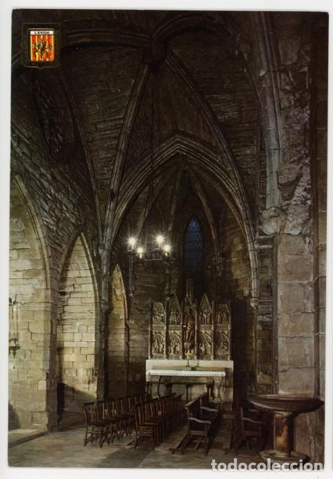 Postcards: m11699 Lleida Iglesia De San Lorenzo Altar Lateral 1967 Escudo De Oro N&ordm;3624 sc