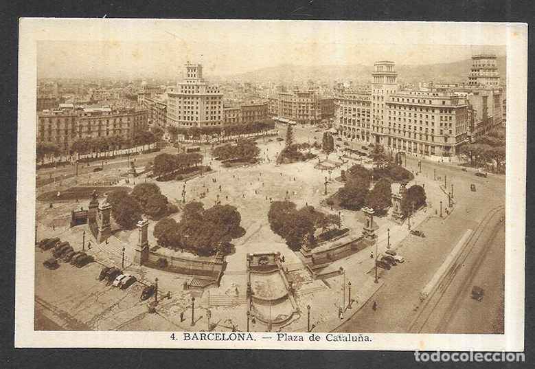 Postales: Barcelona.- N&ordm; 4 Plaza de Catalu&ntilde;a . L. Roisin