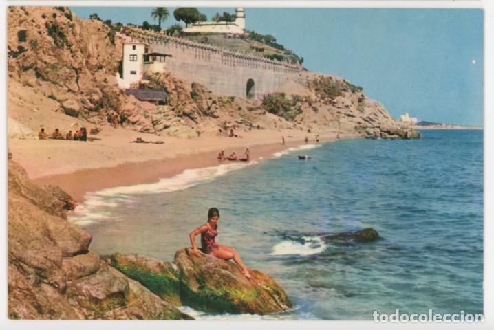 Postales: m11713 Calella De Mar Vista Parcial 1961 Raker N&ordm;31 sc chica ba&ntilde;ador