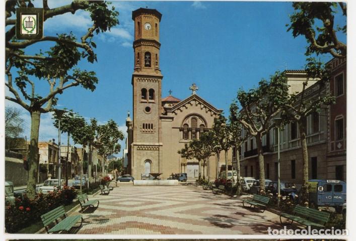 Postales: m11716 Sant Feliu Llobregat Plaza Martires 1968 Escudo De Oro N&ordm;3998 sc coches seat 600 2cv l'oreal