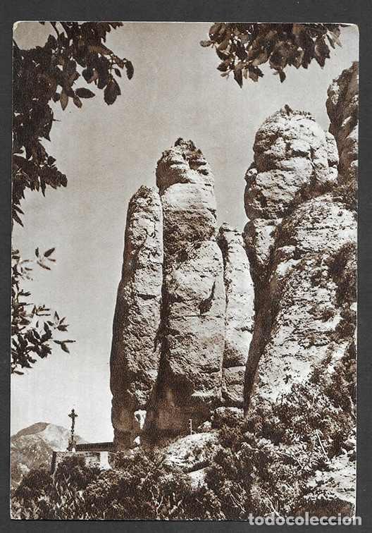 Postcards: Postal.Montserrat -Pe&ntilde;ascos junto al 5&ordm; Misterio de Dolor. 1958. edici&oacute;n Monasterio.