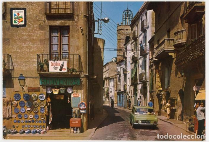 Postcards: m11734 La Jonquera Calle Jose Antonio 1965 Escudo De Oro N&ordm;1911 sc coca cola junquera simca 1300
