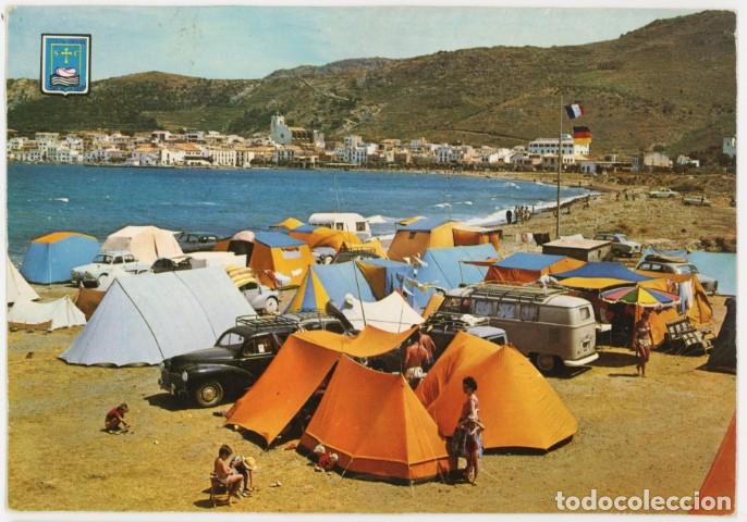 Postales: m11741 Port De La Selva Vista Parcial Camping 1962 Escudo De Oro N&ordm;266 sc peugeout 203 furgo