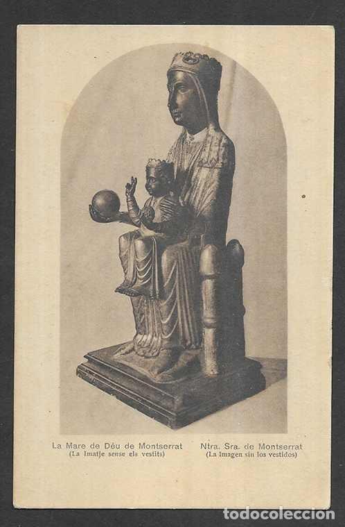 Postales: Postal.- La Mare de D&eacute;u de Montserrat. ( La imatje sense ells vestits) Theodor Eismann. 1920/30