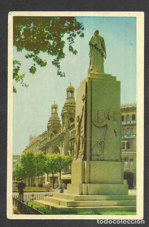 Postales: Postal. Barcelona - 17 Avda. Jos&eacute; Antonio y Monumento a Ferrer y G&uuml;ell . Heliotipia Art&iacute;stic