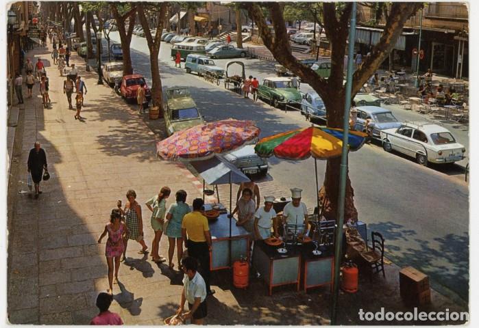 Postales: m11750 Arenys De Mar Ramblas 1972 Cyp N&ordm;925 sc seat 600 850 citroen ds renault 4 churreria?