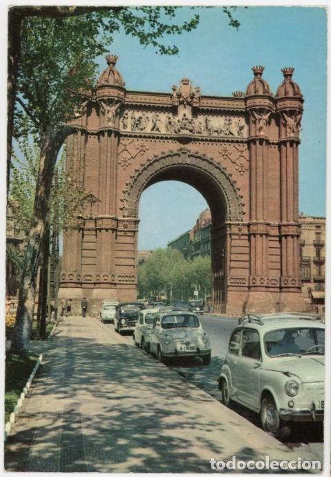 Postales: m11754 Barcelona Arco De Triunfo 1961 Lux Color N&ordm;701 sc seat 600 1400