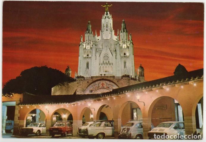 Postales: m11756 Barcelona Templo Del Tibidabo 1969 Carretero N&ordm;306 sc seat 850 sport 600 1500 renault 8