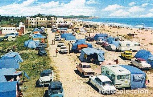 Postales: TARRAGONA. PLAYA LARGA. CAMPING LAS SALINAS. RAYMOND. ESPECIAL COLECCIONISTAS (VER DESCR.) 70's