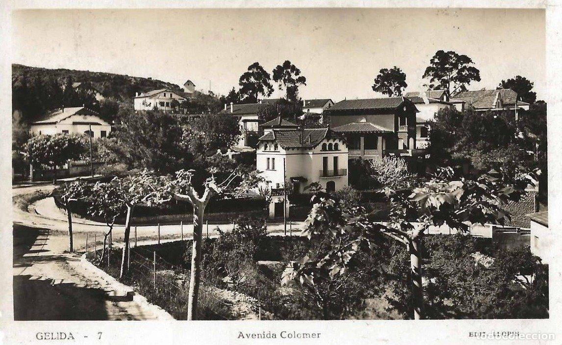 Postales: GELIDA - 7. AVENIDA COLOMER. EDIT LLOPIS. 1950