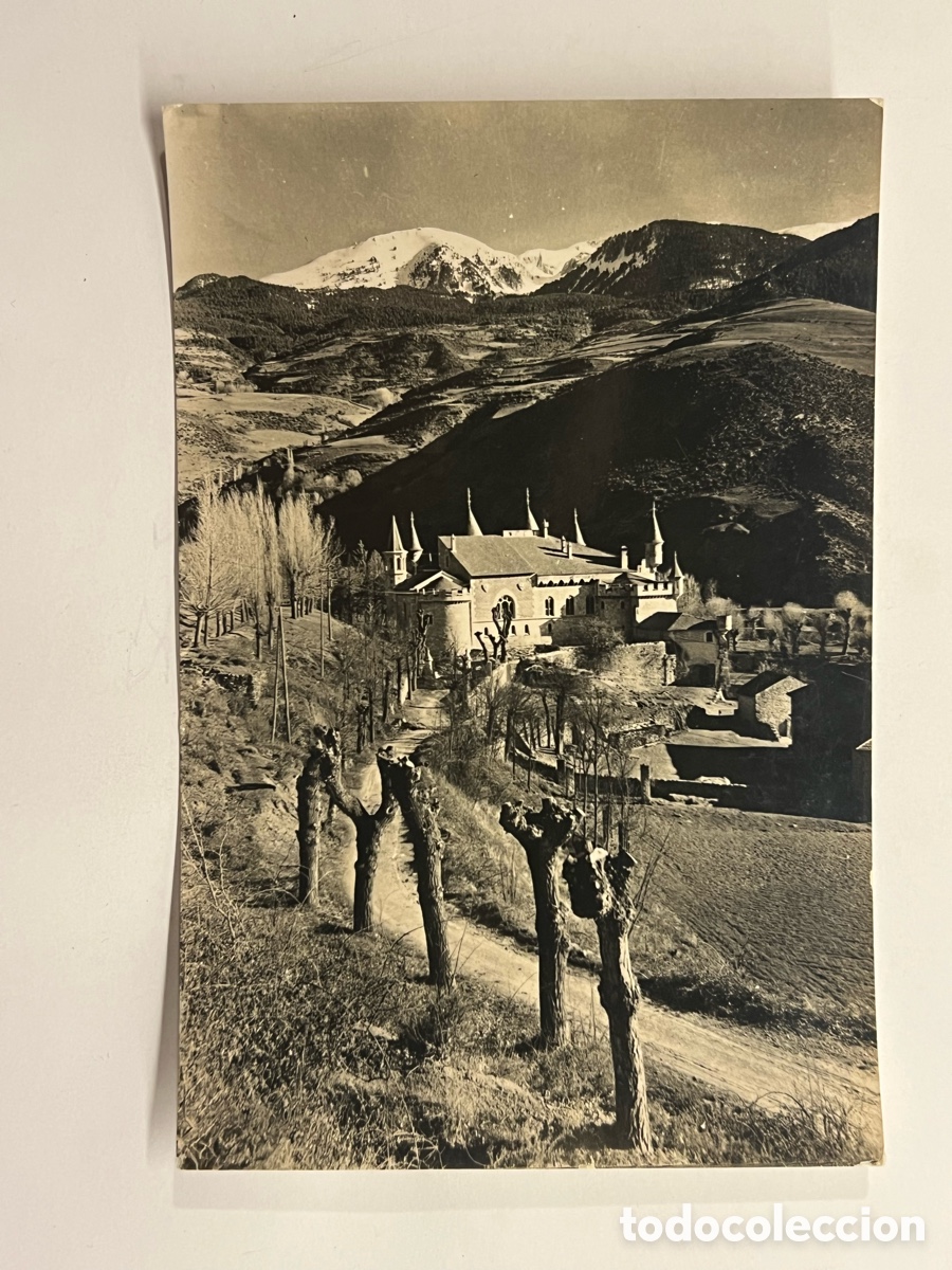 Postales: ALP, Cerda&ntilde;a (Gerona) Postal No.1365, El castillo del riu..Fot. Campanya y Puig-Ferran (a.1955)