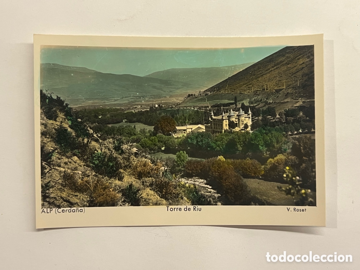 Postales: ALP. Cerda&ntilde;a (Gerona) Torre de Riu. V. Roset (h.1950?) S/C