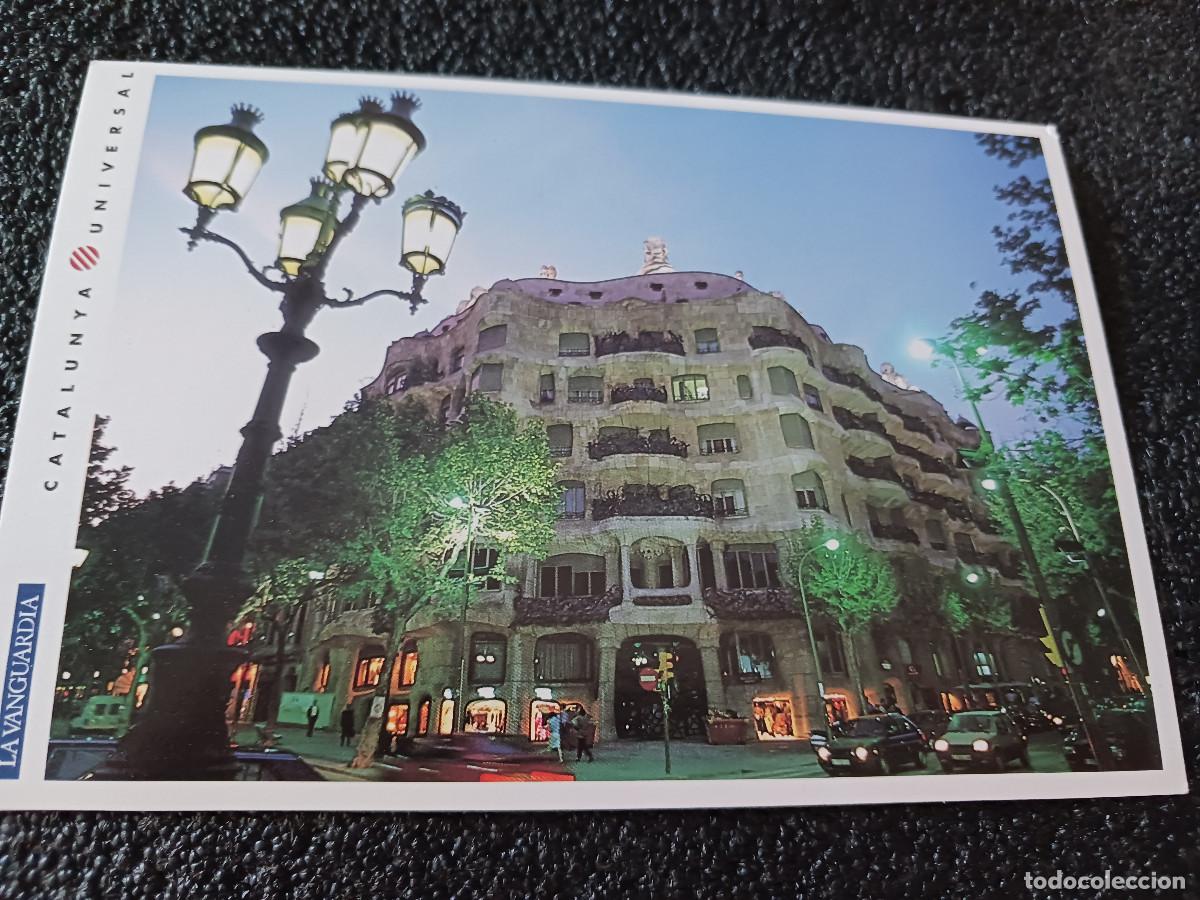 Postales: catalunya universal, la vanguardia, barcelona, vista nocturna de la pedrera