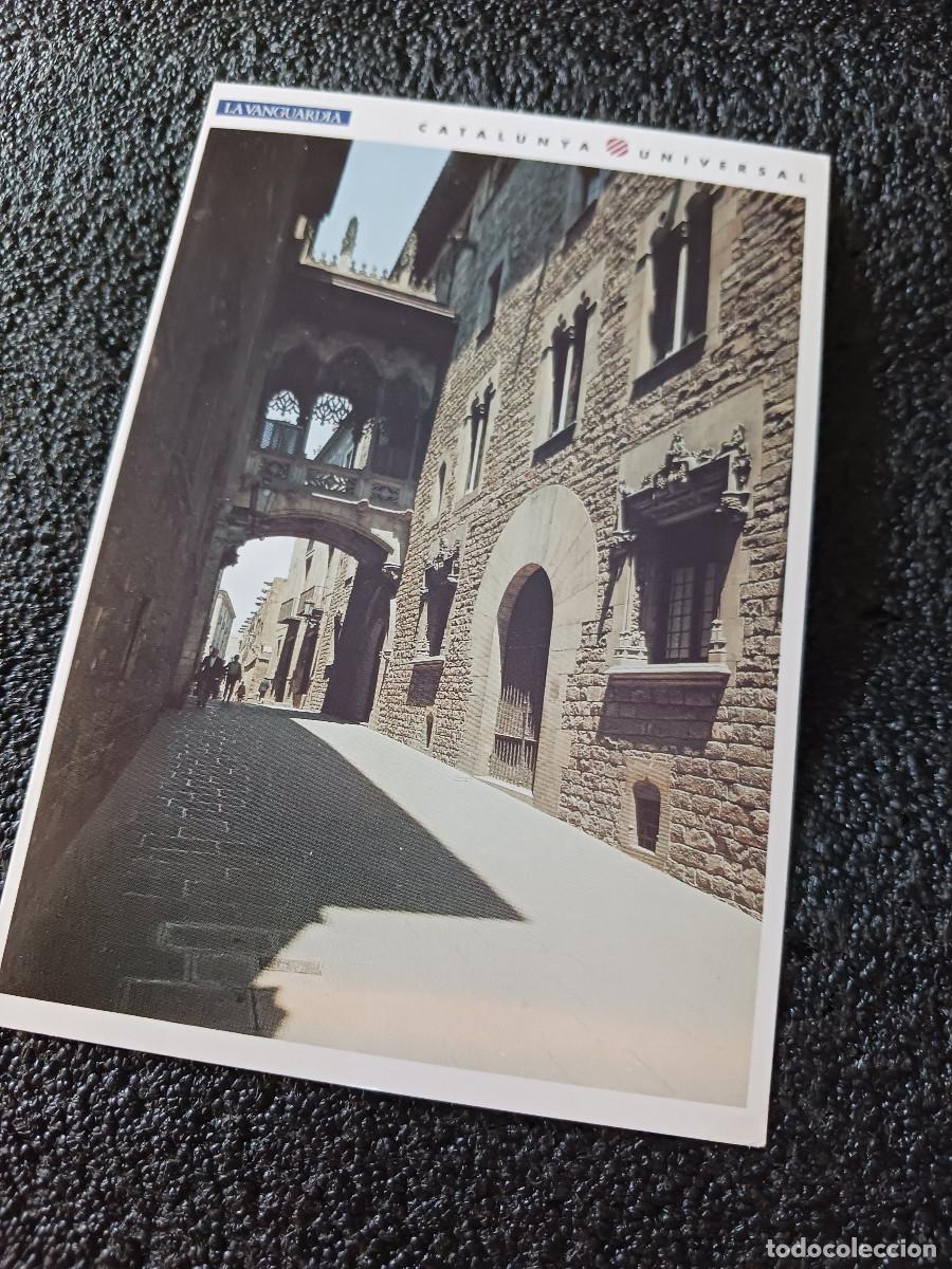 Postales: catalunya universal, la vanguardia, barcelona, puente del carrer del bisbe