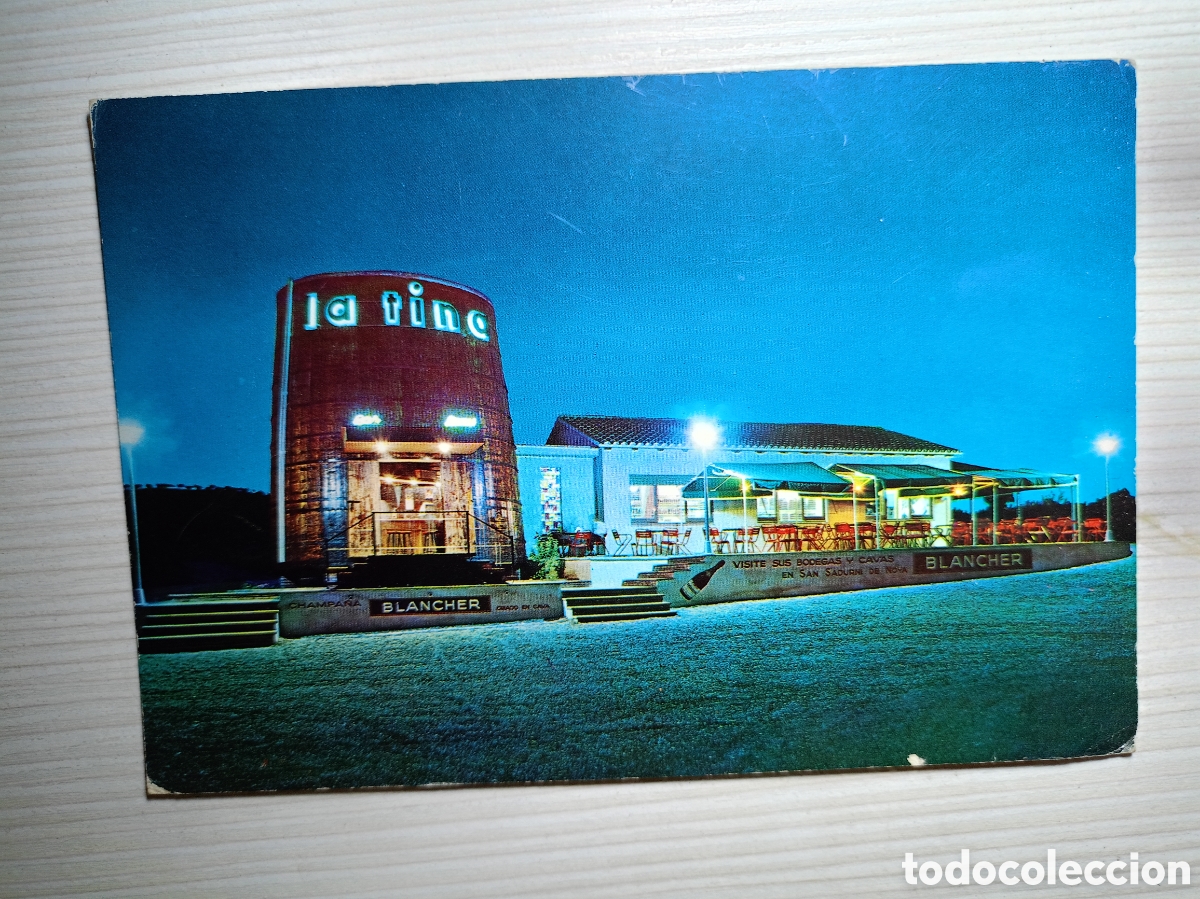 Postales: esparraguera - barcelona - n&ordm; 6 - degustacion de vinos y licores la tina - a&ntilde;o 1964 - s/c