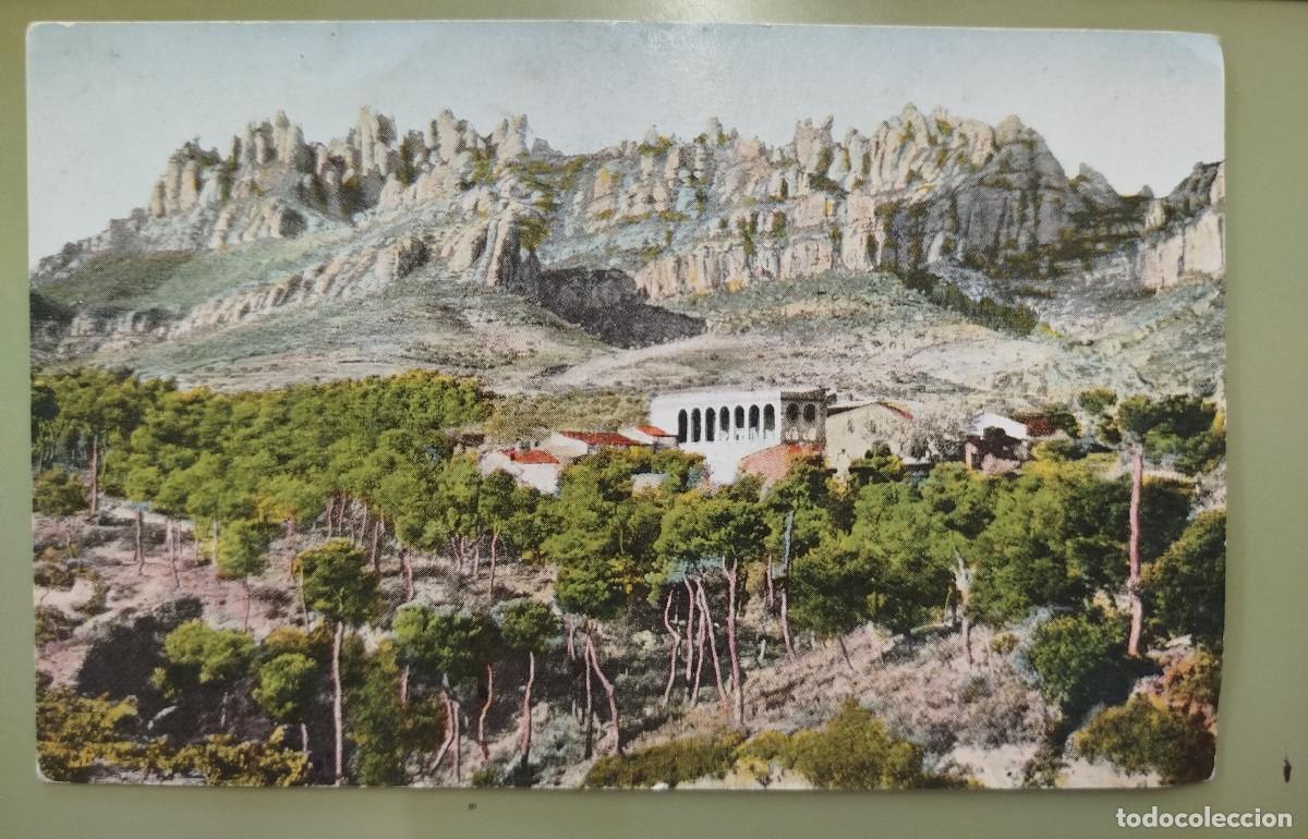 Postales: Tarjeta postal antigua - Montserrat desde El Bruch - Edici&oacute;n J. Thomas, Barcelona - N&ordm; 12
