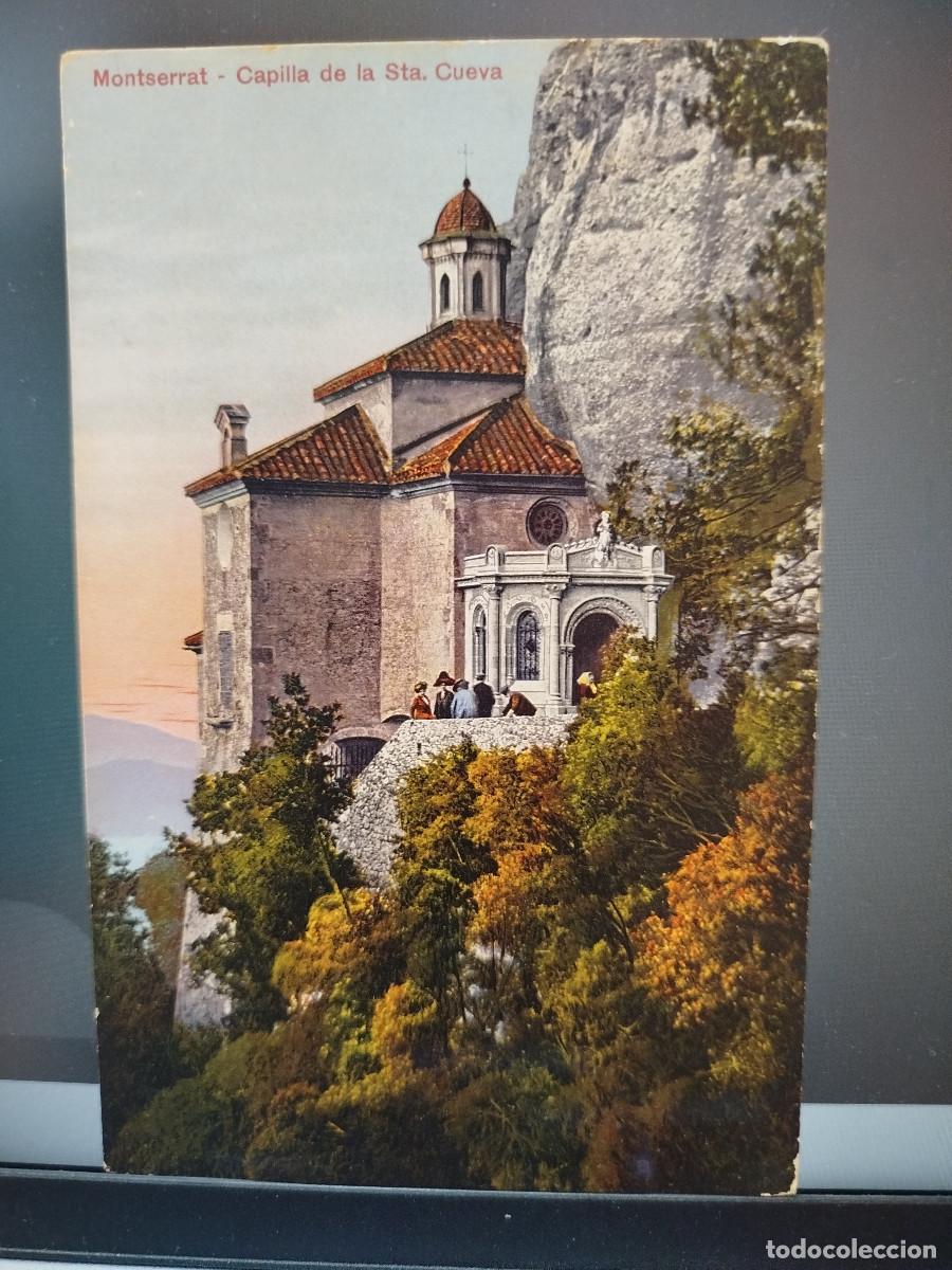 Postales: Postal antigua Montserrat - Capilla de la Santa Cova - Edici&oacute;n L. Roca - Fechada en 1931