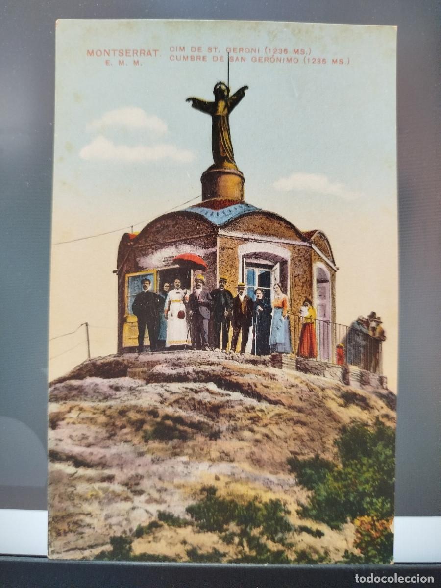 Postales: Postal antigua Montserrat - Cumbre de San Jer&oacute;nimo (1236 ms) - Edici&oacute;n Theodor Eismann, Leipzig - N&ordm;