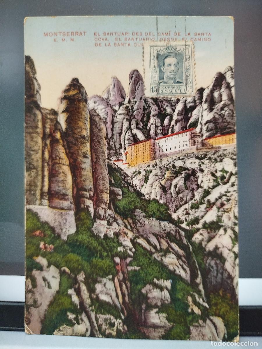 Postales: Postal antigua Montserrat - Vista desde la Cova - Theodor Eismann (Leipzig) N&ordm; 257