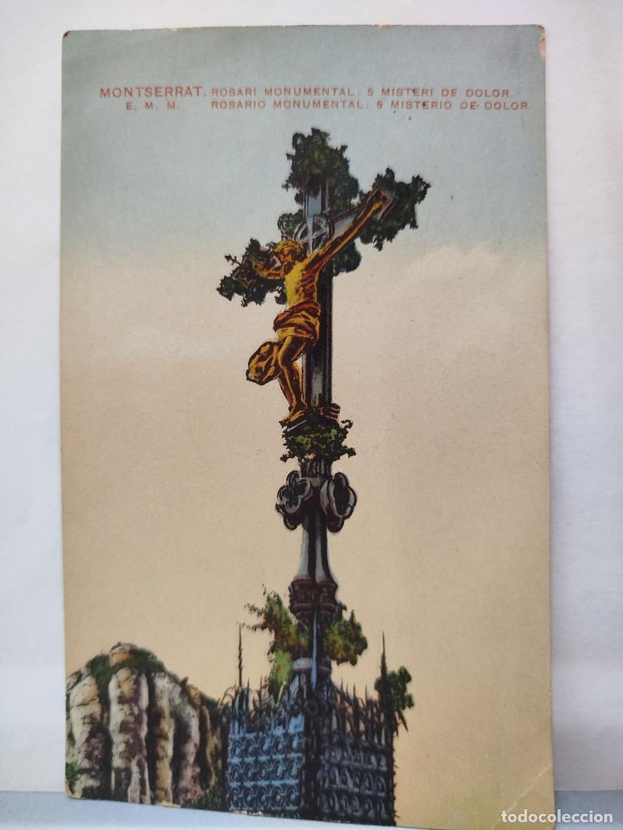 Postales: Postal antigua Montserrat. Quinto Misterio de Dolor. Theodor Eismann (Leipzig) N&ordm; 134