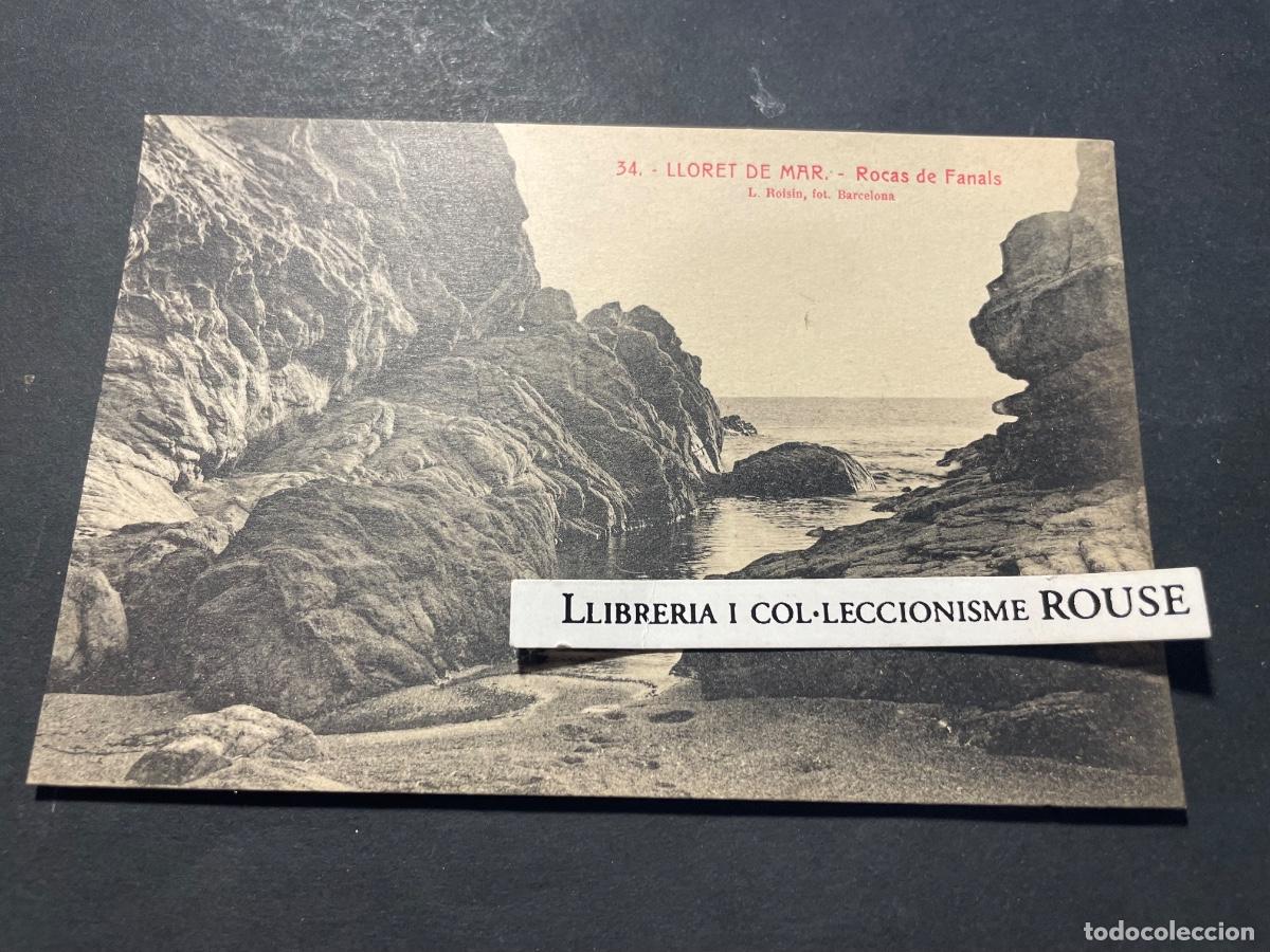 Postales: LLORET DE MAR - 34- ROCAS DE FANALS - L. ROISIN FOT BARCELONA - JOAN VILAR&Oacute; LLORET