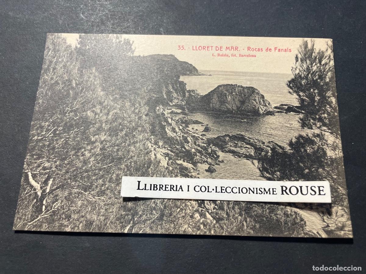 Postales: LLORET DE MAR - 35 - ROCAS DE FANALS - L. ROISIN FOT BARCELONA - JOAN VILAR&Oacute; LLORET