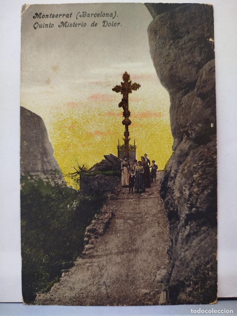 Postales: Postal antigua Montserrat. Quinto misterio de Dolor. Purger & Co (Munich), n. 3094