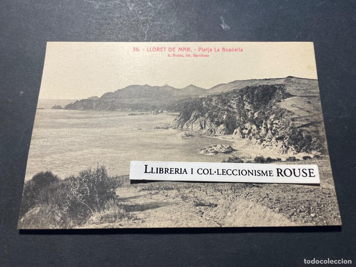 Postales: LLORET DE MAR - 36 - PLATJA LA BOADELLA - L. ROISIN FOT BARCELONA - JOAN VILAR&Oacute; LLORET