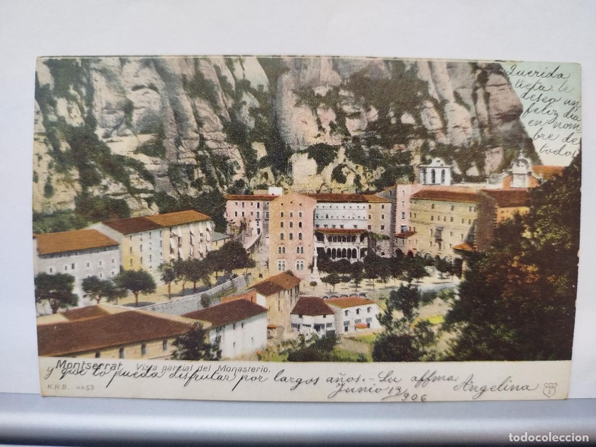 Postales: Postal antigua Montserrat - Vista del Monasterio, 1906