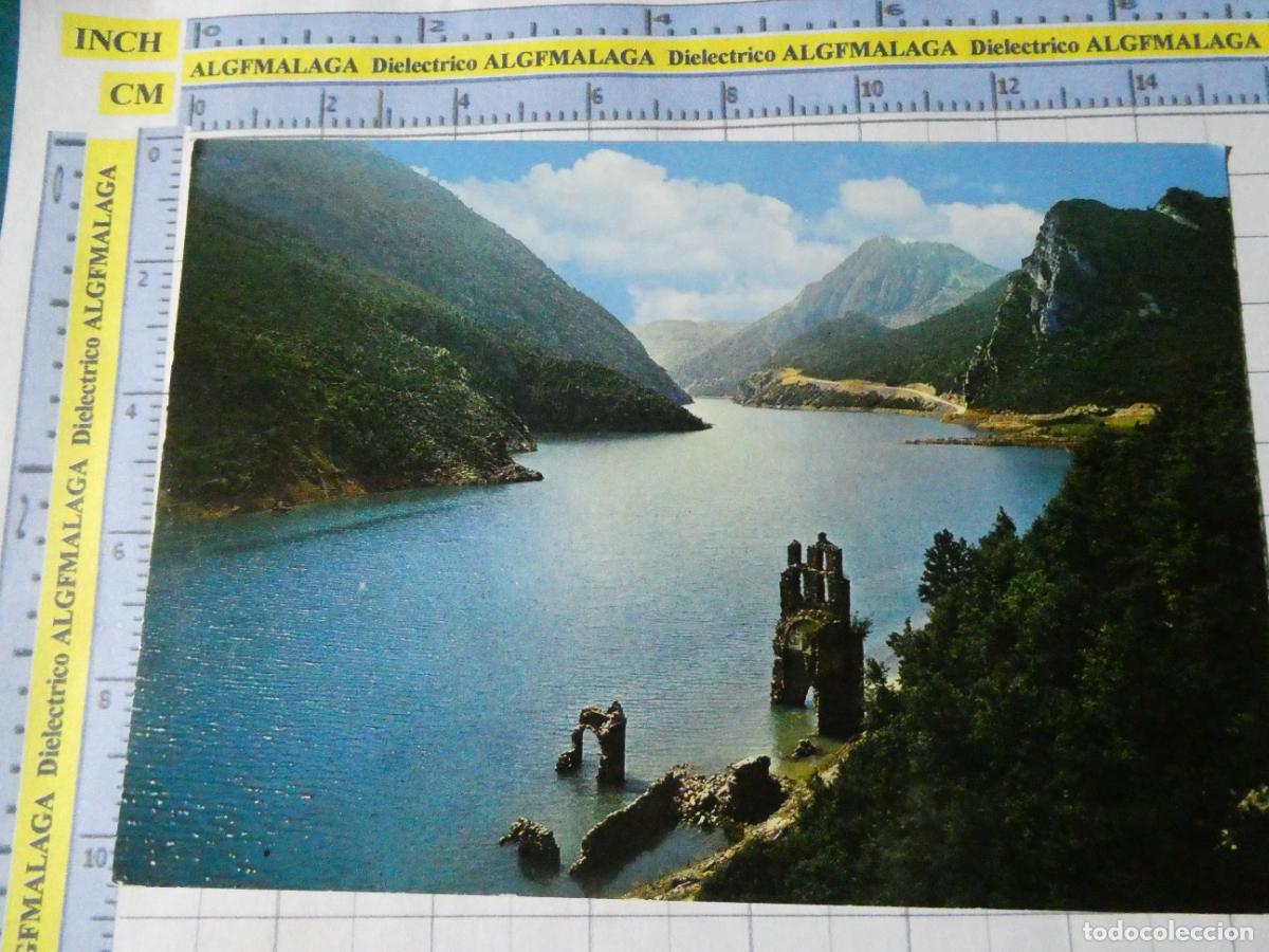 Postales: POSTAL DE L&Eacute;RIDA. A&Ntilde;O 1967. PONT DE SUERT EMBALSE DE ESCALES Y RESTOS DEL MONASTERIO 2135 ARRI. 2670