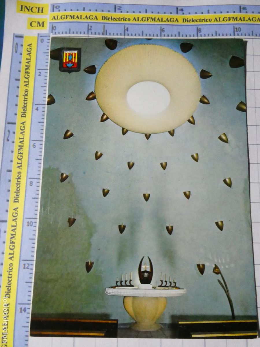 Postales: POSTAL DE L&Eacute;RIDA. A&Ntilde;O 1965. VALLE RIBAGOR&Ccedil;ANA IGLESIA CAPILLA SANT&Iacute;SIMO 2279 ESCUDO ORO. 2692