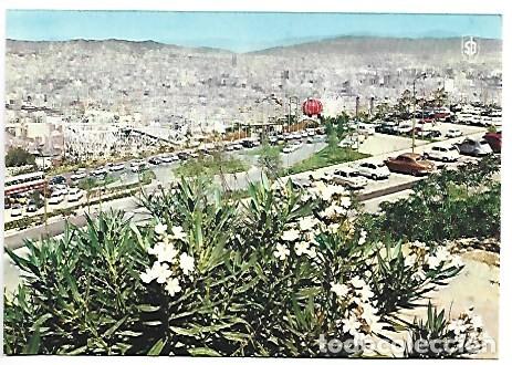 Postales: VISTA DESDE MONTJUICH.- DESAPARECIDO PARQUE DE ATRACCIONES DE MONTJUICH.- BARCELONA
