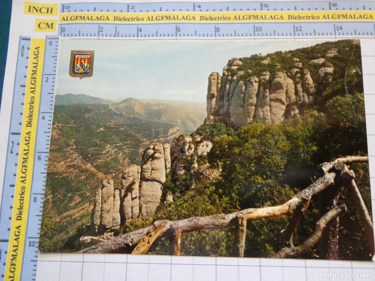 Postales: POSTAL DE BARCELONA. A&Ntilde;O 1965. MONTSERRAT CRUZ DE SAN MIGUEL DESDE EL CAMPING 2174 ESCUDO ORO. 2708