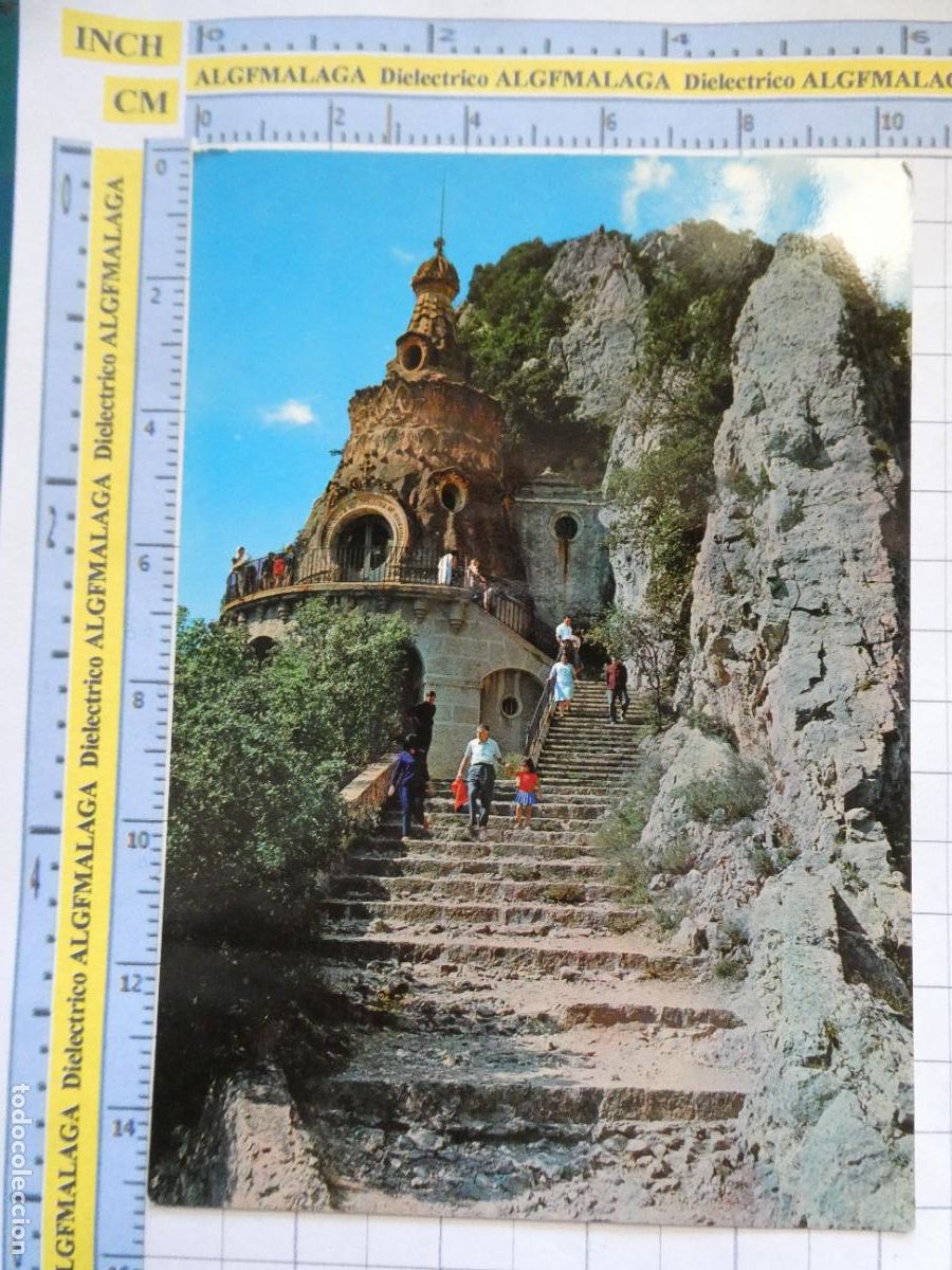 Postales: POSTAL DE BARCELONA. A&Ntilde;O 1966. BERGA QUERALT SANTA CUEVA 2 DESEURAS. 2719