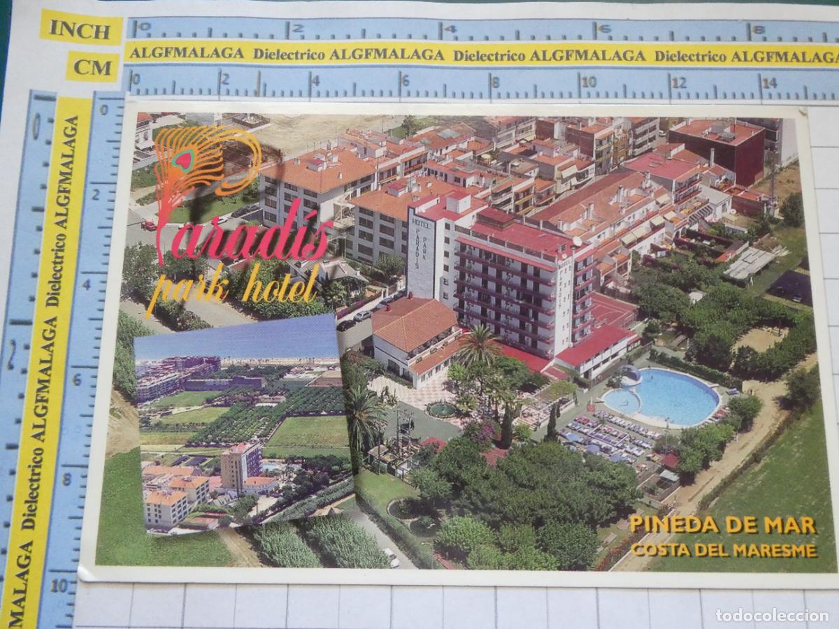 Postales: POSTAL DE BARCELONA. PINEDA DE MAR PARAD&Iacute;S PARK HOTEL 2727