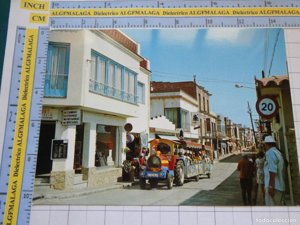 Postales: POSTAL DE BARCELONA. A&Ntilde;O 1974. MALGRAT DE MAR CALLE SAN ESTEBAN TREN TRENECITO TUR&Iacute;STICO. 2730